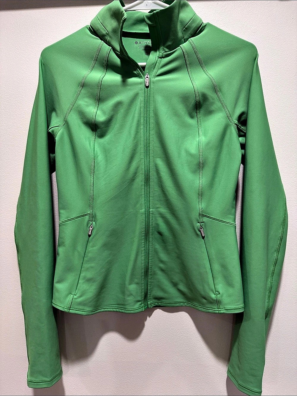 Athleta Salutation Jacket Green Athletic Size XS